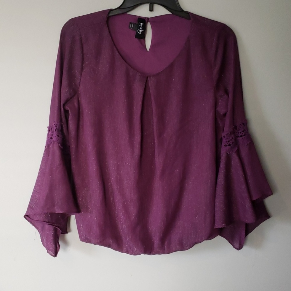 Beautiful purple sparkly blouse